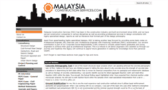 Desktop Screenshot of malaysiaconstructionservices.com