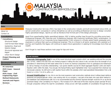 Tablet Screenshot of malaysiaconstructionservices.com